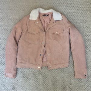 Boohoo Pink Fluffy Jacket